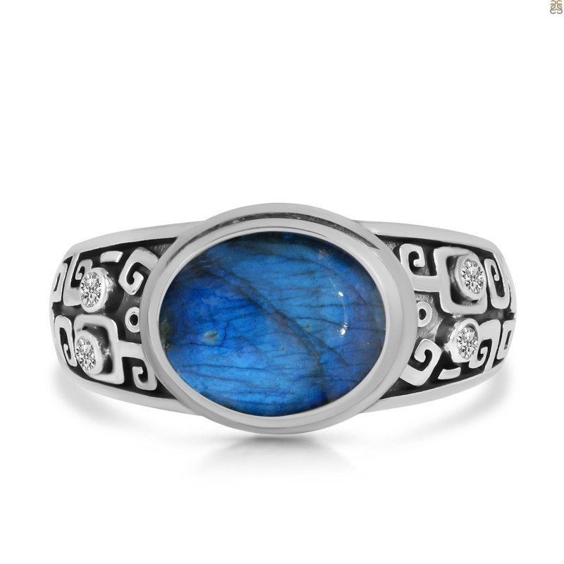 Labradorite & White Topaz Ring LBD-RDR-329.