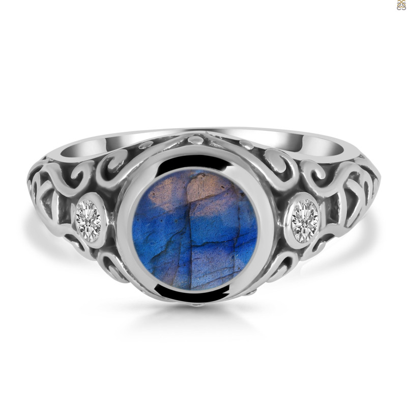 Labradorite & White Topaz Ring LBD-RDR-330.