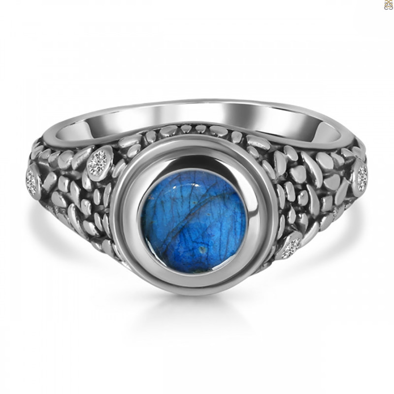 Labradorite & White Topaz Ring LBD-RDR-338.