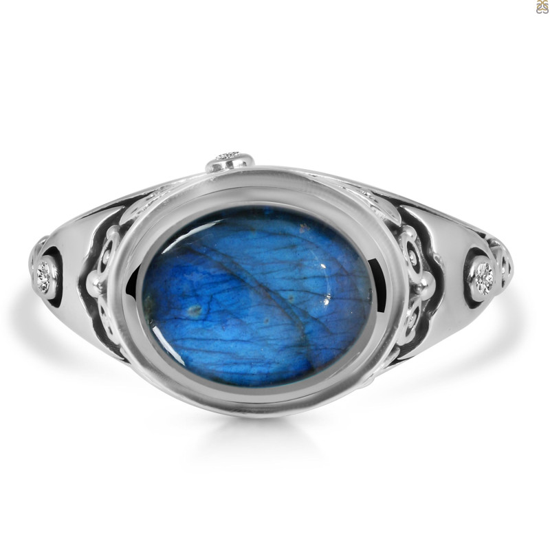 Labradorite & White Topaz Ring LBD-RDR-339.