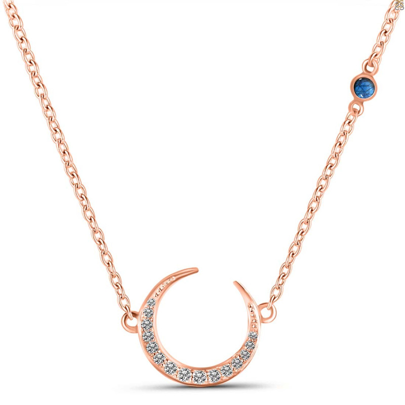 Labradorite & White Topaz Necklace LBD-RN-30.