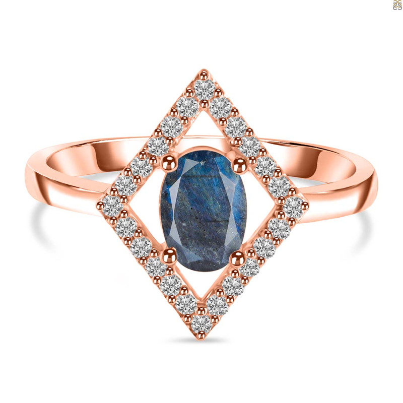 Labradorite & White Topaz Ring LBD-RR-134.