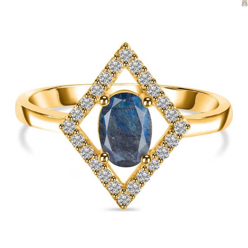 Labradorite & White Topaz Ring LBD-RR-134.