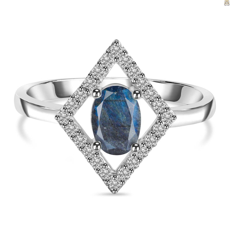 Labradorite & White Topaz Ring LBD-RR-134.