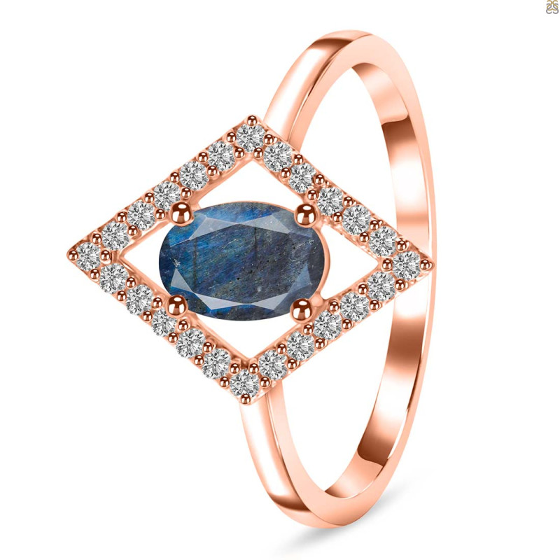 Labradorite & White Topaz Ring LBD-RR-134.