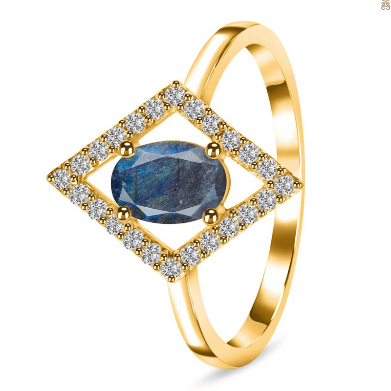Labradorite & White Topaz Ring LBD-RR-134.