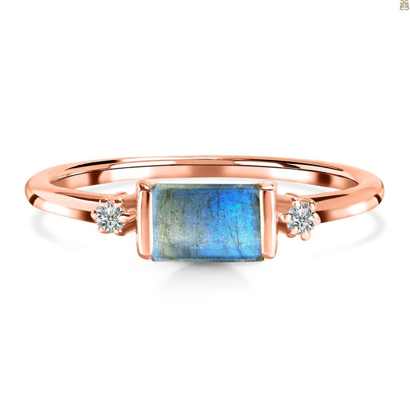 Labradorite & White Topaz Ring LBD-RR-135.