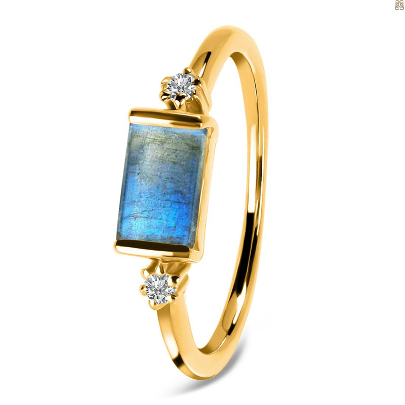 Labradorite & White Topaz Ring LBD-RR-135.