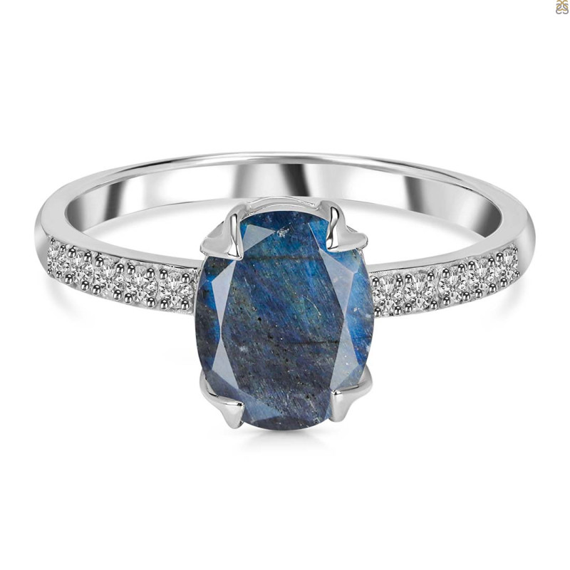 Labradorite & White Topaz Ring LBD-RR-207.