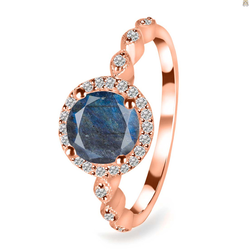 Labradorite & White Topaz Ring LBD-RR-267.
