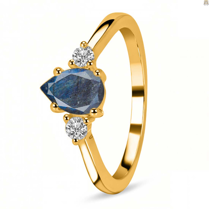Labradorite & White Topaz Ring LBD-RR-335.