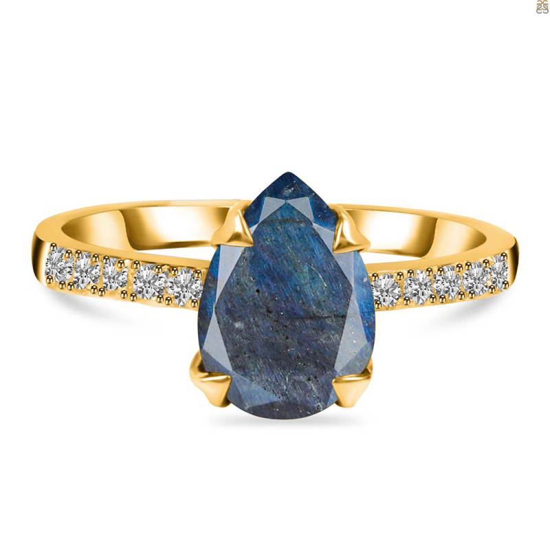 Labradorite & White Topaz Ring LBD-RR-344A.