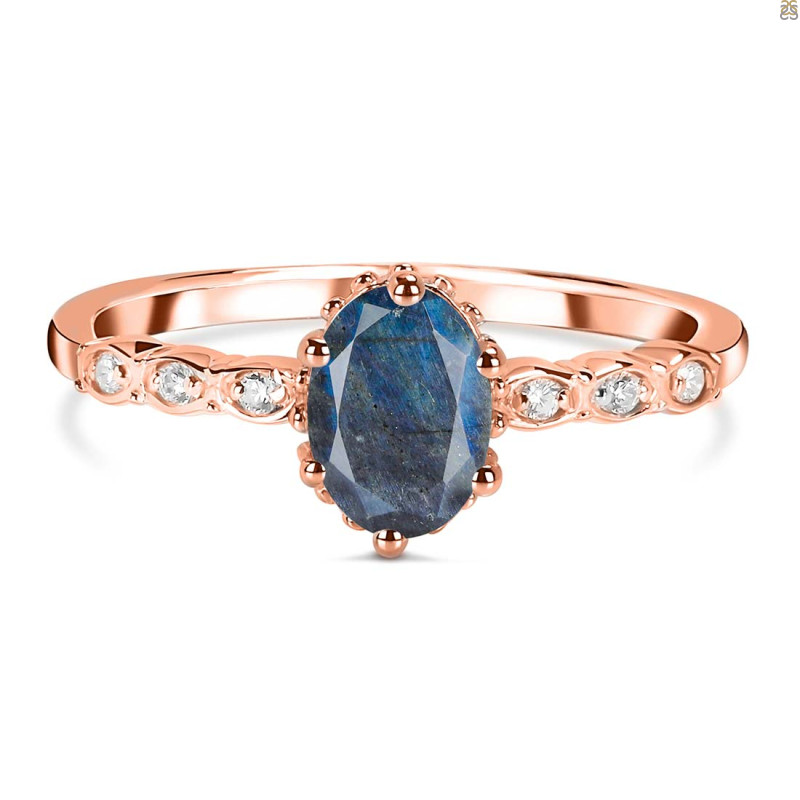 Labradorite & White Topaz Ring LBD-RR-35.
