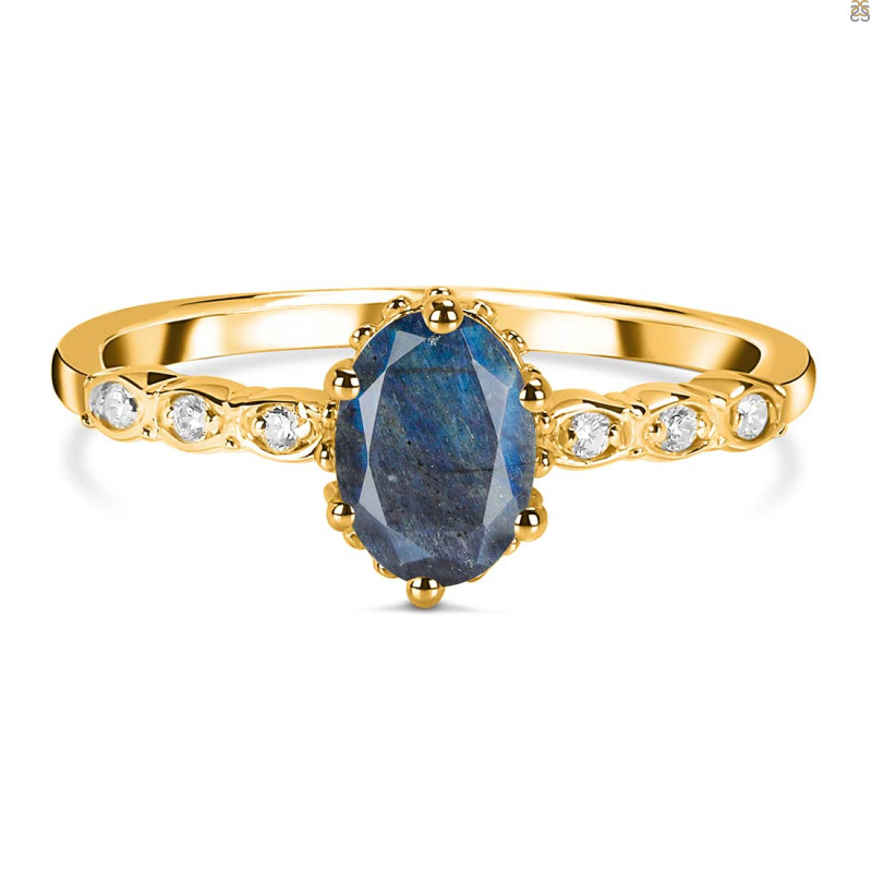 Labradorite & White Topaz Ring LBD-RR-35.