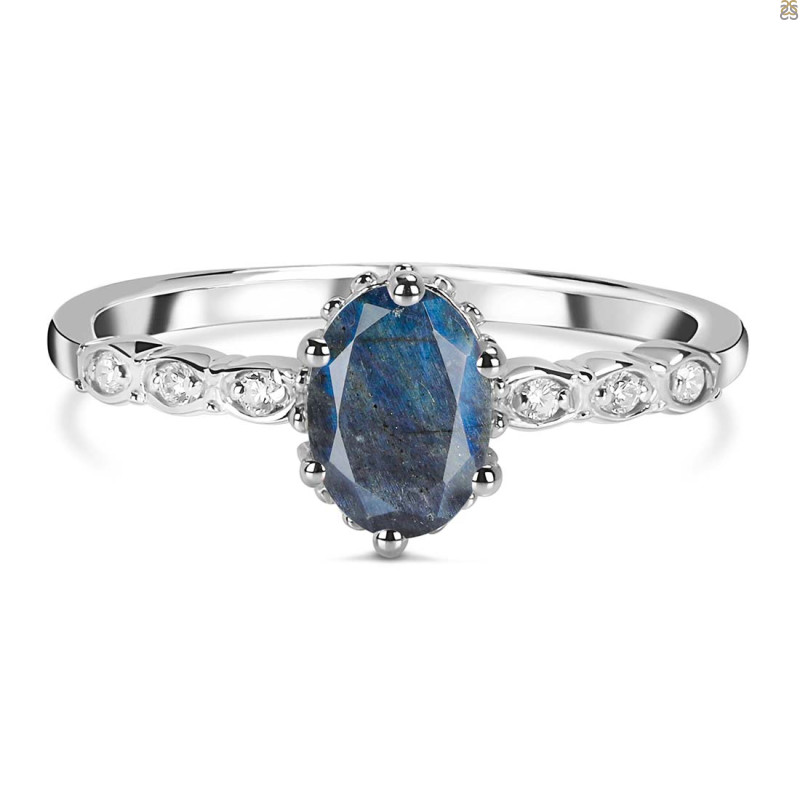 Labradorite & White Topaz Ring LBD-RR-35.
