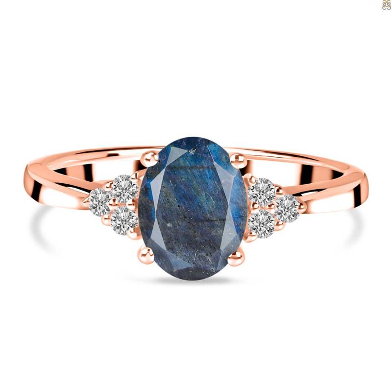 Labradorite & White Topaz Ring LBD-RR-364.