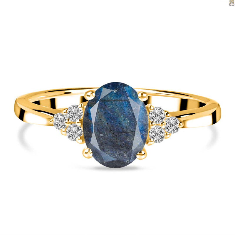 Labradorite & White Topaz Ring LBD-RR-364.
