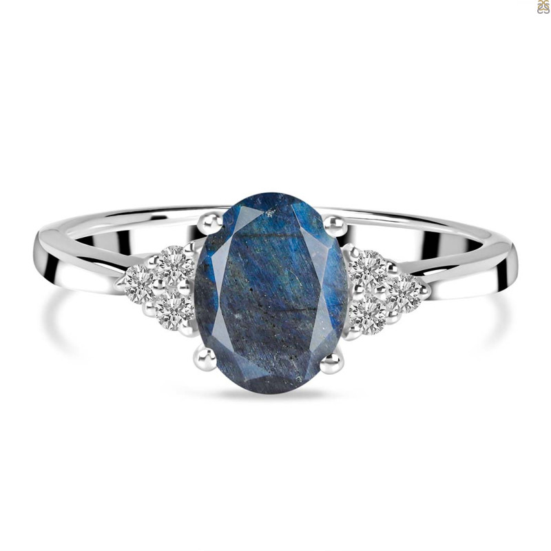 Labradorite & White Topaz Ring LBD-RR-364.