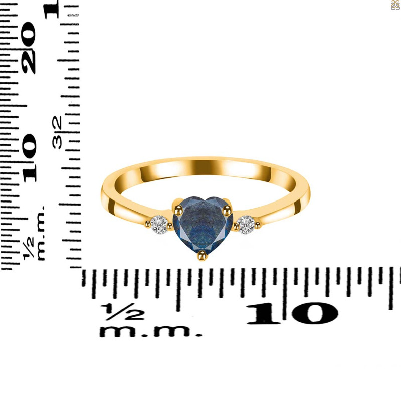 Labradorite & White Topaz Ring LBD-RR-425.