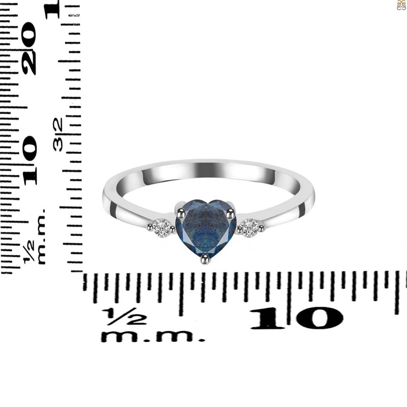 Labradorite & White Topaz Ring LBD-RR-425.