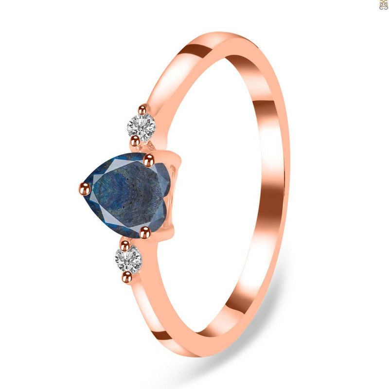 Labradorite & White Topaz Ring LBD-RR-425.