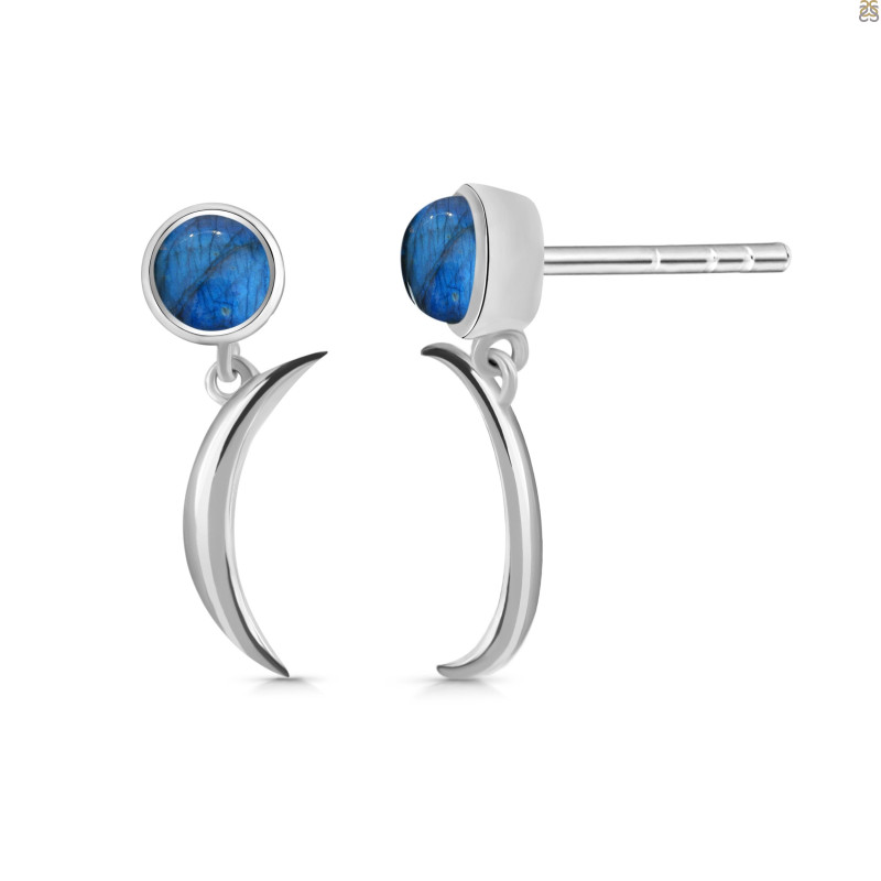 Labradorite Stud Earring