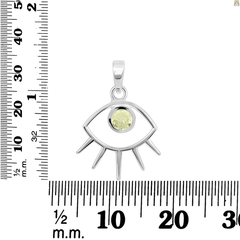 Libyan Desert Glass Eye Pendant LDG-RDEP-875A.