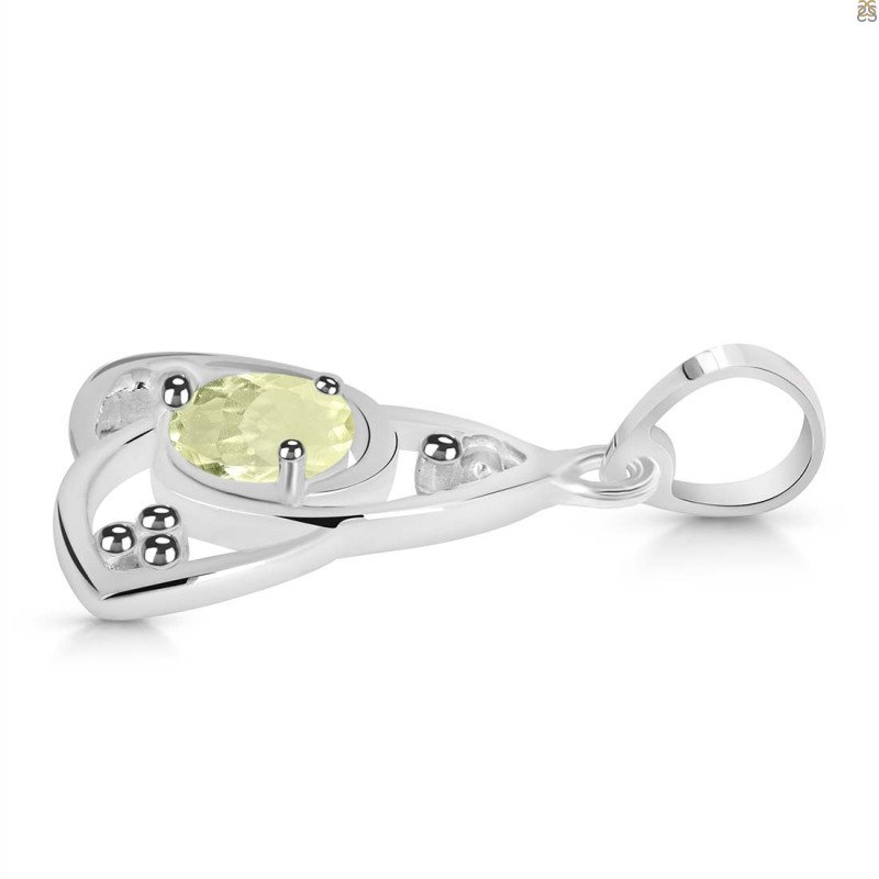 Libyan Desert Glass Triangle Pendant LDG-RDEP-878.