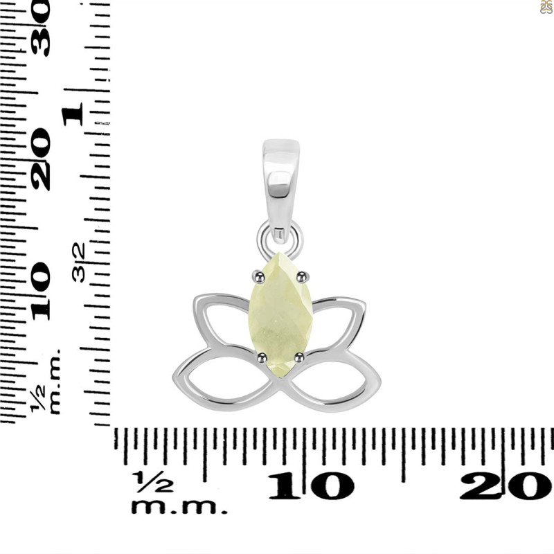 Libyan Desert Glass Butterfly Pendant LDG-RDEP-883.