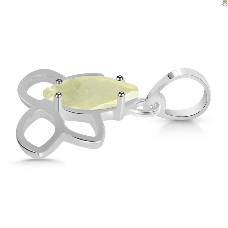 Libyan Desert Glass Butterfly Pendant LDG-RDEP-883.
