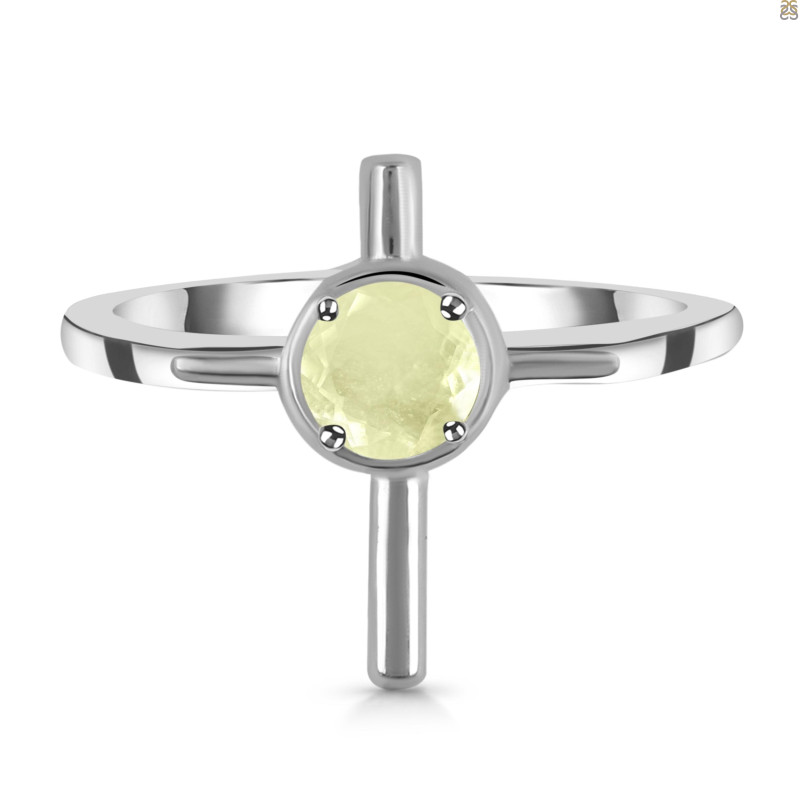 Libyan Desert Glass Holy Cross Ring LDG-RDR-2143.