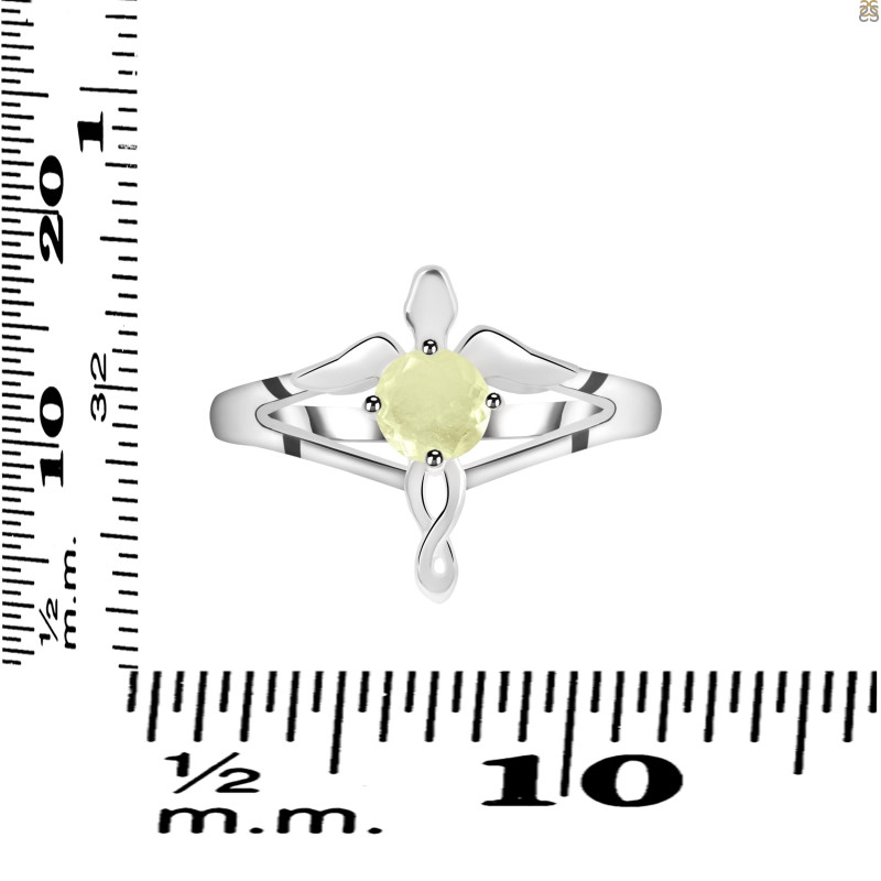 Libyan Desert Glass Angel Ring LDG-RDR-2150.