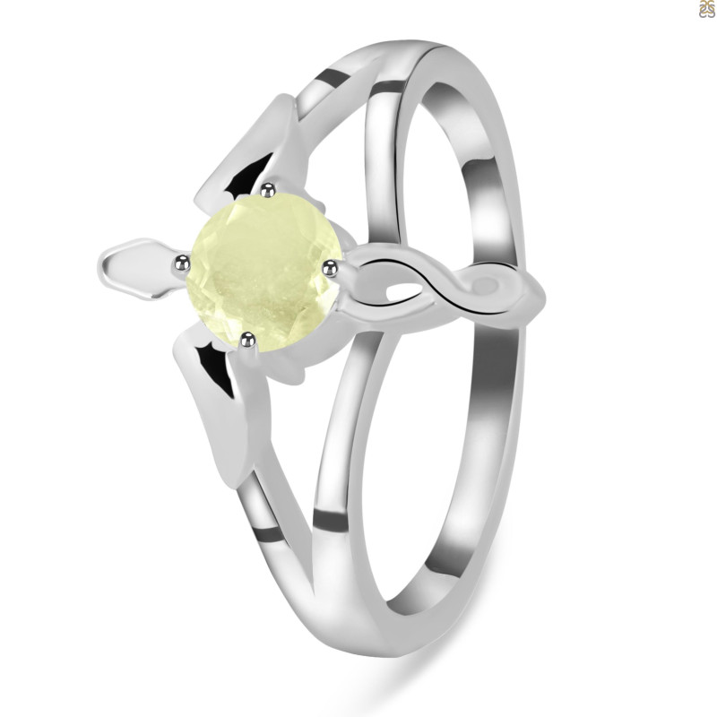 Libyan Desert Glass Angel Ring