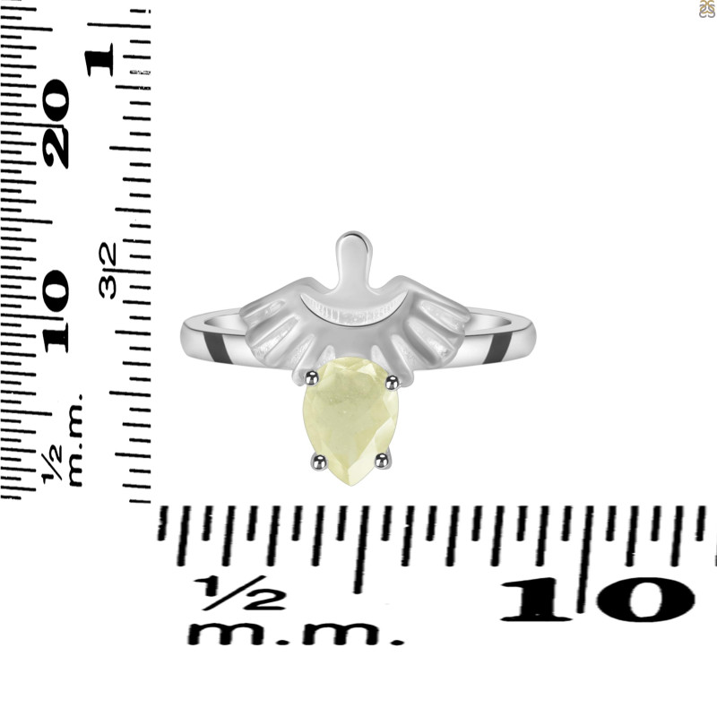 Libyan Desert Glass Ring LDG-RDR-2156.