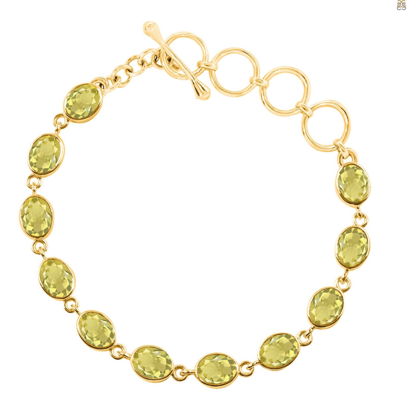 Lemon Quartz Bracelet LEM-RDB-114-CUT.