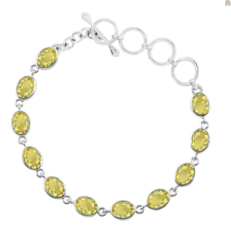 Lemon Quartz Bracelet LEM-RDB-114-CUT.