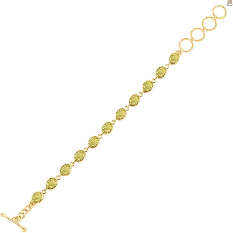 Lemon Quartz Bracelet LEM-RDB-114-CUT.