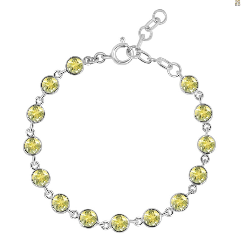 Lemon Quartz Bracelet LEM-RDB-115-CUT.