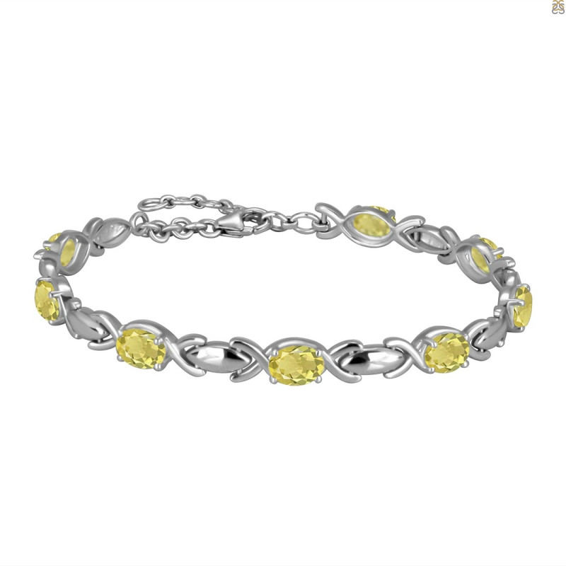 Lemon Quartz Bracelet LEM-RDB-4-A.