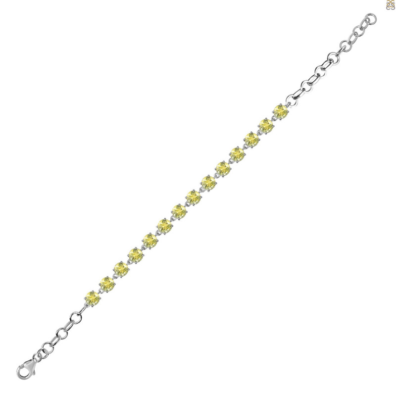 Lemon Quartz Bracelet LEM-RDB-73-CUT.