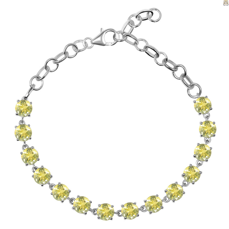 Lemon Quartz Bracelet LEM-RDB-73-CUT.