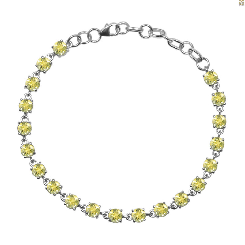 Lemon Quartz Bracelet LEM-RDB-74-CUT.