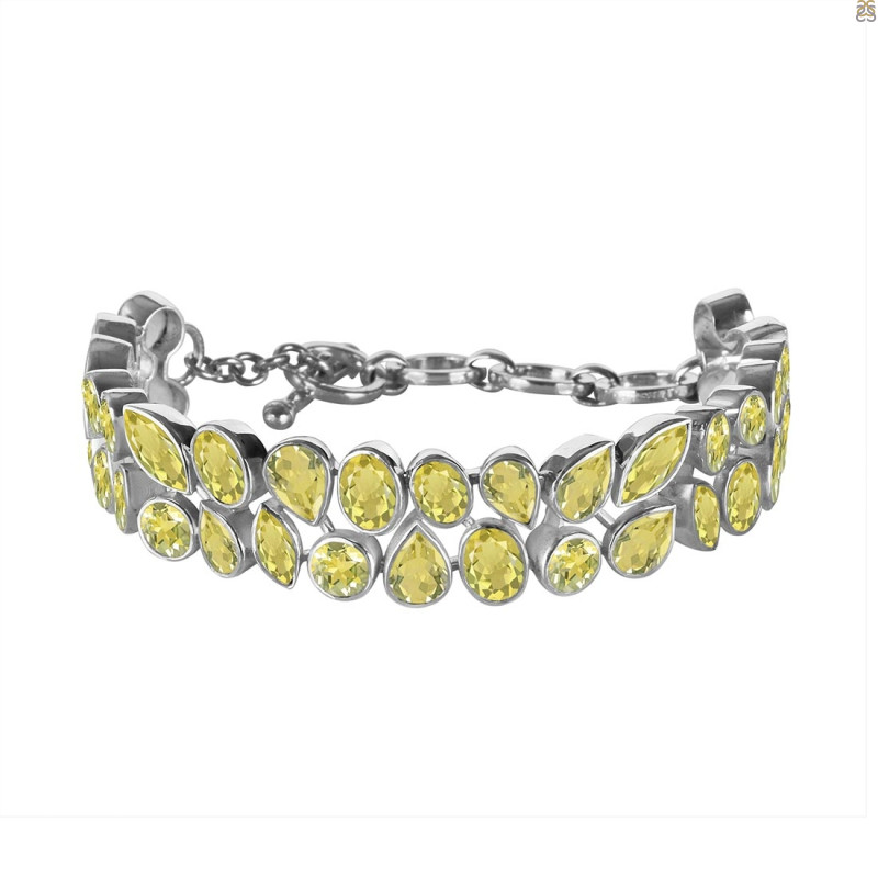 Lemon Quartz Bracelet LEM-RDB-91-CUT.