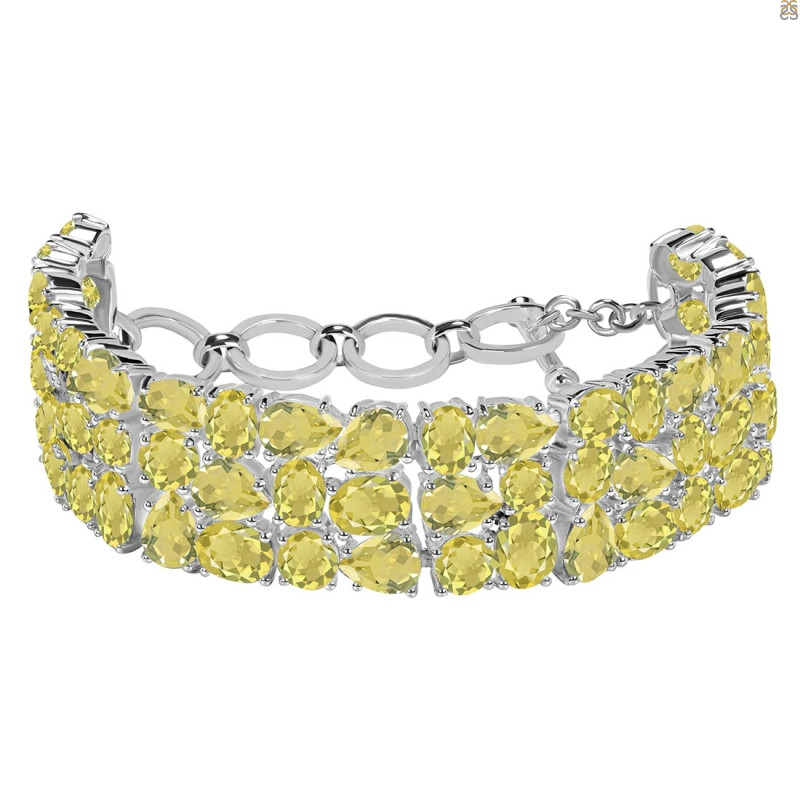 Lemon Quartz Bracelet LEM-RDB-92-CUT.