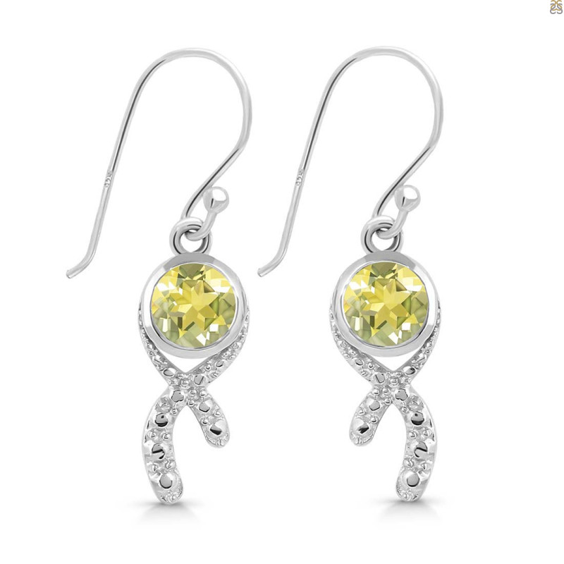Lemon Quartz Earring