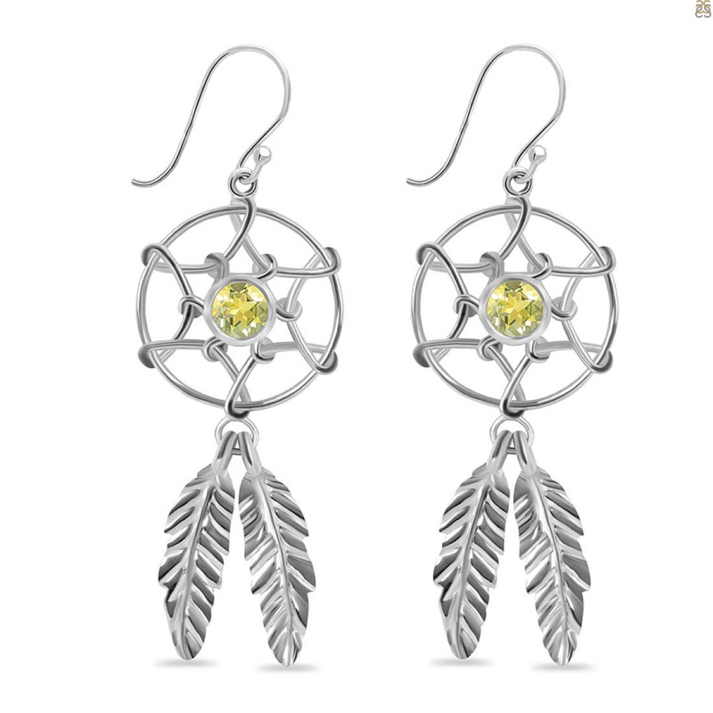 Lemon Quartz Earring LEM-RDE-270.