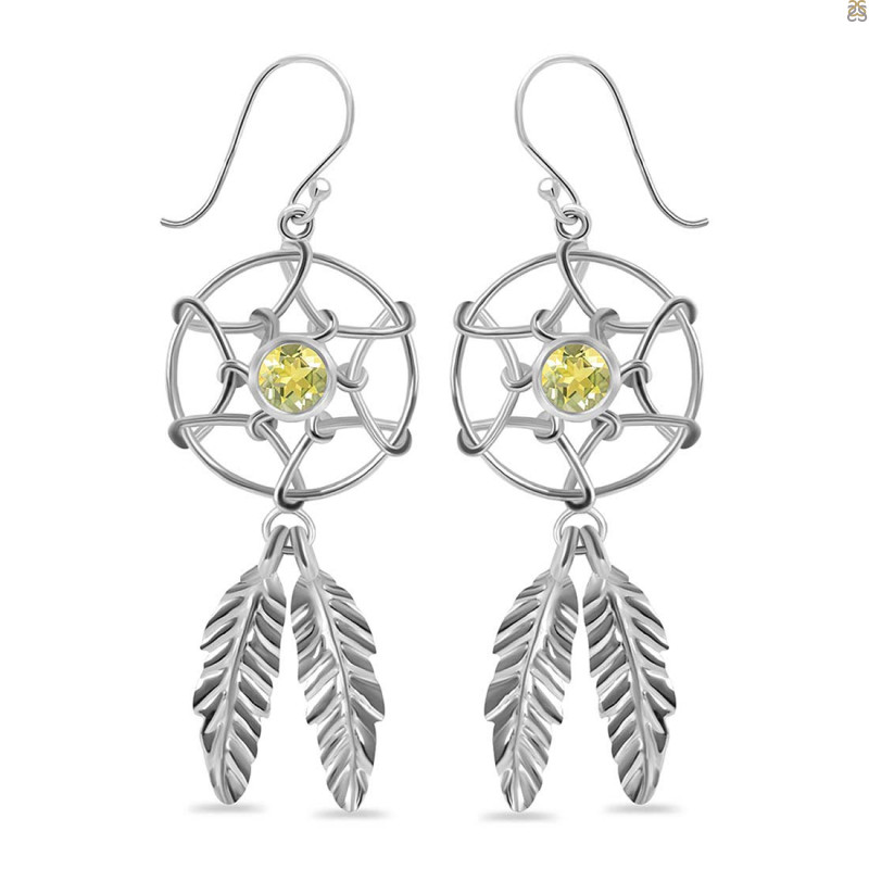 Lemon Quartz Earring