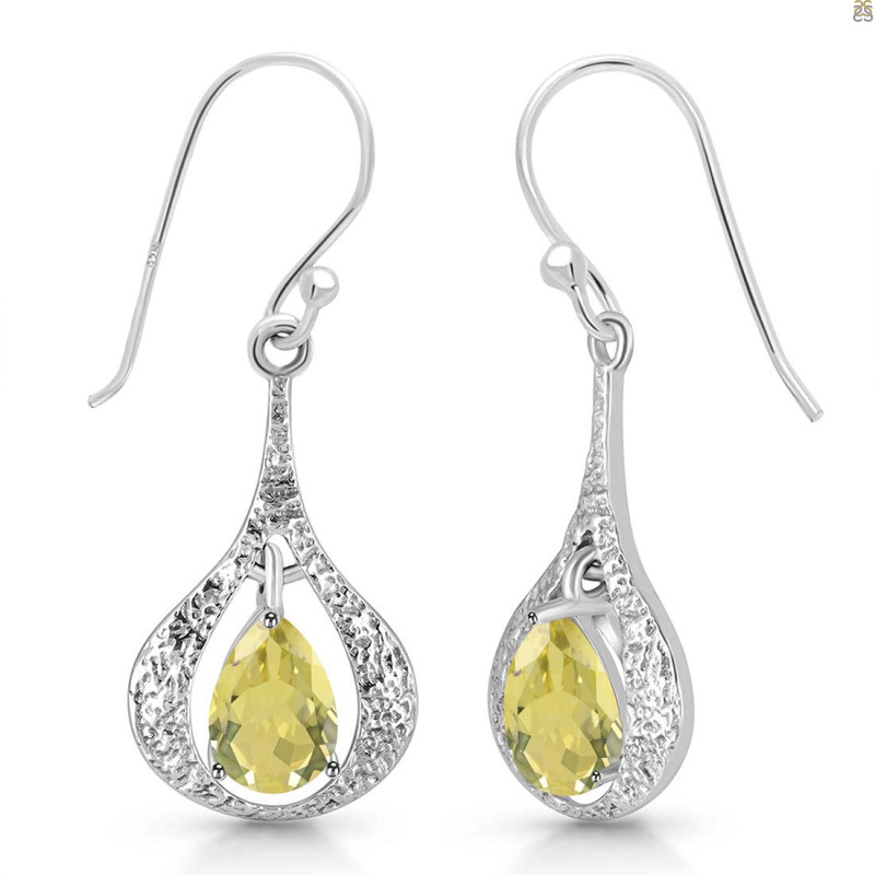 Lemon Quartz Earring