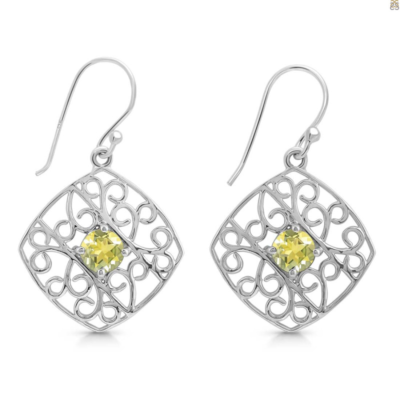 Lemon Quartz Earring