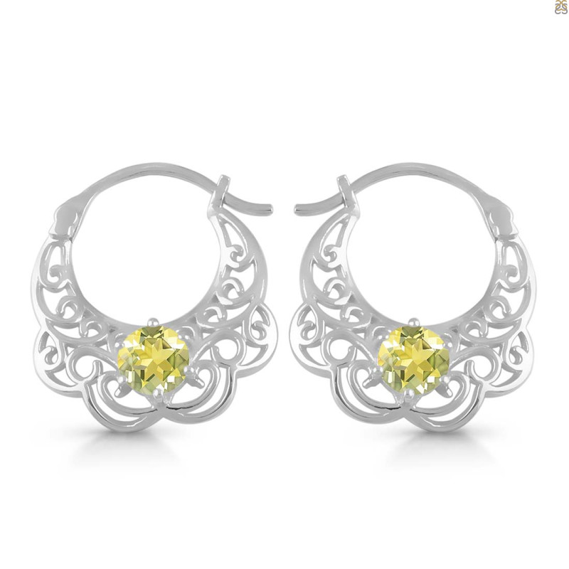 Lemon Quartz Earring